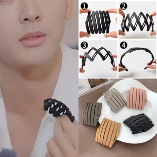 张晚意同款发箍男女便携式洗脸可伸缩带齿防滑碎发头箍旅行头发卡