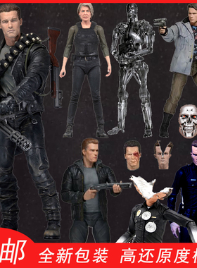终结者阿诺T800骨架模型T-1000手办老年萨拉康纳摆件施瓦辛格周边