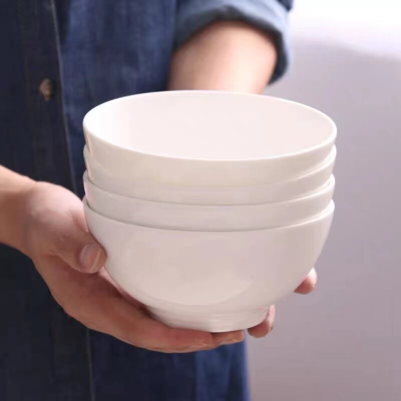 全尺寸澳碗纯白无铅骨质瓷餐具