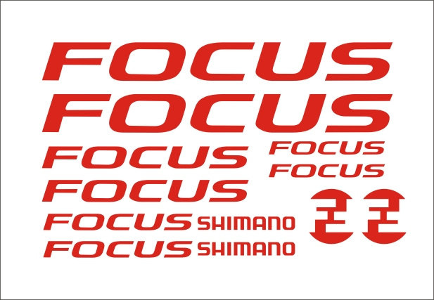 focus 福克斯山地车公路车车架贴纸diy反光自行车贴花雕刻镂空转