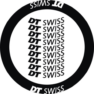 8张DT swiss公路车轮框轮组轮子刀圈贴纸镂空雕刻转印DIY装饰贴纸