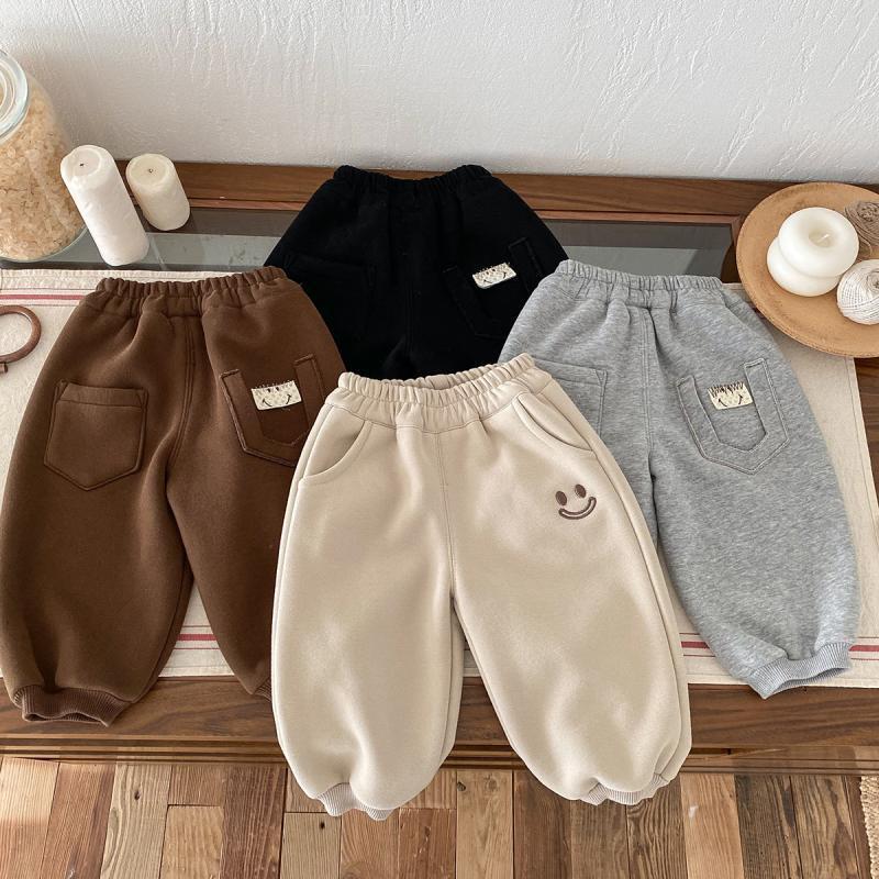 宝宝加绒裤子秋冬款长裤