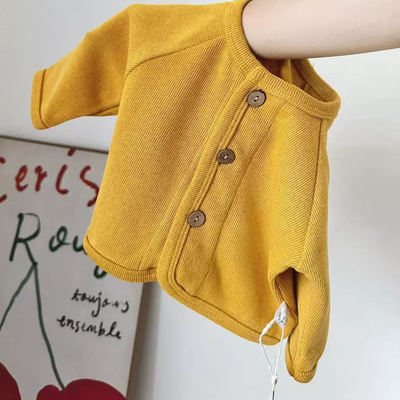 婴儿长袖开衫外套春秋装