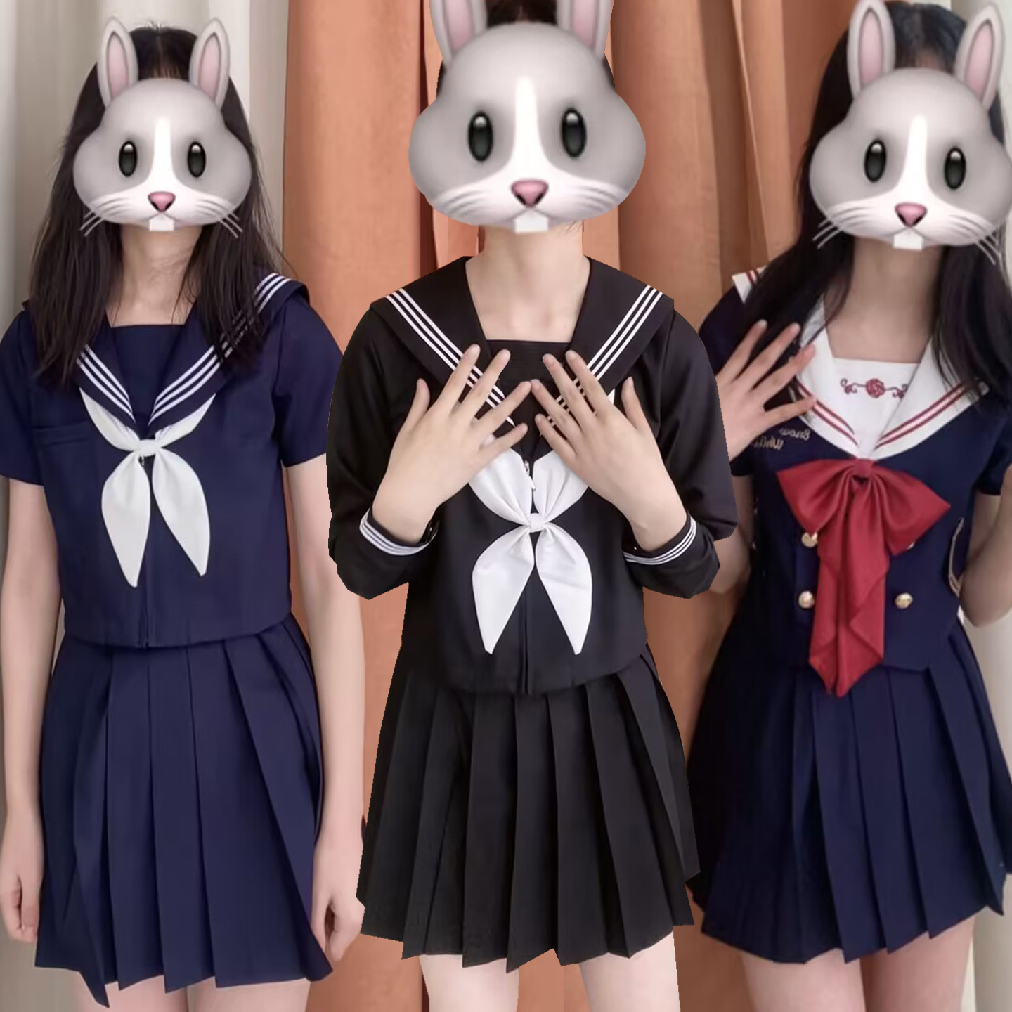 现货基础款女水手服jk制服校供感