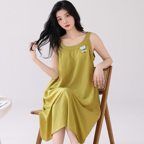 浪莎云朵棉睡裙女夏季外穿家居服