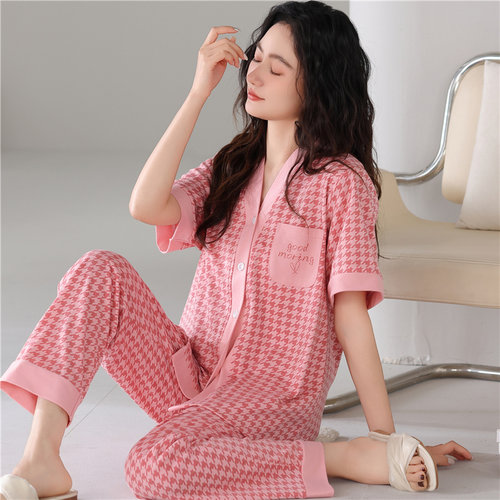 浪莎睡衣女款纯棉可外穿家居服