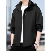 2025新款 春秋冬外套男户外运动防风防水冲锋衣夹克上衣连帽骑行服