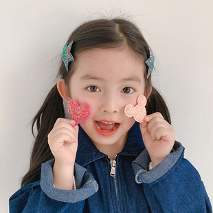 宝宝魔术贴可爱小号刘海贴儿童女星星卡通头发帖碎发神器婴儿头饰