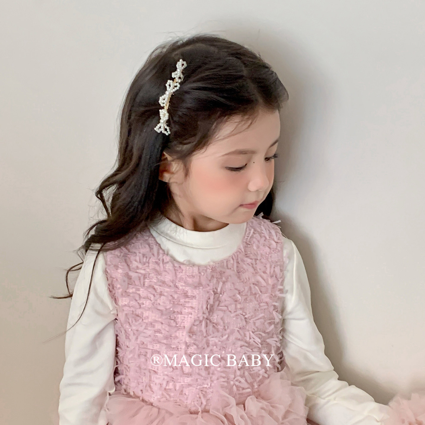 气质公主珍珠蝴蝶结插梳儿童蓬松高颅顶刘海碎发梳碎发神器发钗女,童装/婴儿装/亲子装,发饰,淘宝优惠券,粉丝福利购,淘宝优惠卷