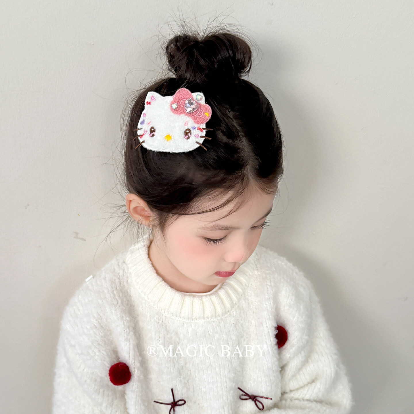 卡通毛绒刺绣可爱猫咪发夹宝宝侧边碎发整理夹子刘海夹女童发卡,童装/婴儿装/亲子装,发饰,淘宝优惠券,粉丝福利购,淘宝优惠卷