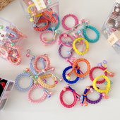 12个装 儿童糖果色扎发皮筋女童头绳宝宝扎小啾啾发绳小号发圈女