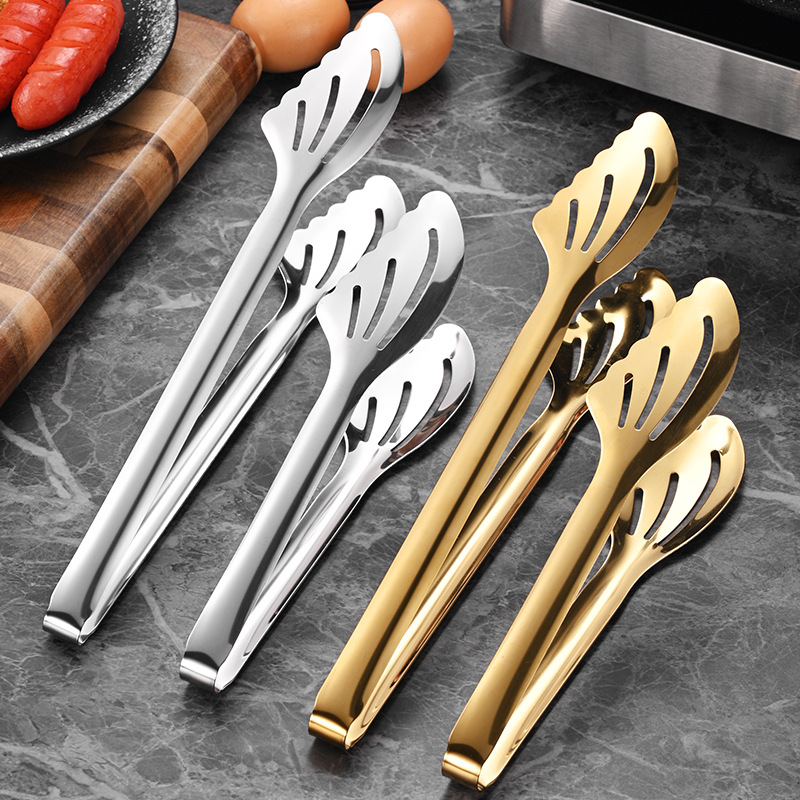 不锈钢蝴蝶夹烧烤夹酒店面包夹自助餐夹餐厅烤肉夹牛排夹食品夹子