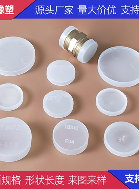 真空法兰保护盖过渡接头防尘堵头半透明塑料盖KF阀门ISO密封管帽