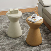 简约创意小圆桌边几高款 花几圆凳庭院花架客厅阳台北欧民宿侘寂风