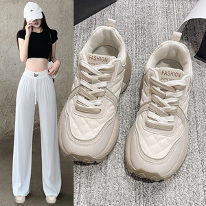 老爹鞋女2023秋冬季新款加绒保暖松糕厚底休闲时尚百搭运动鞋防滑