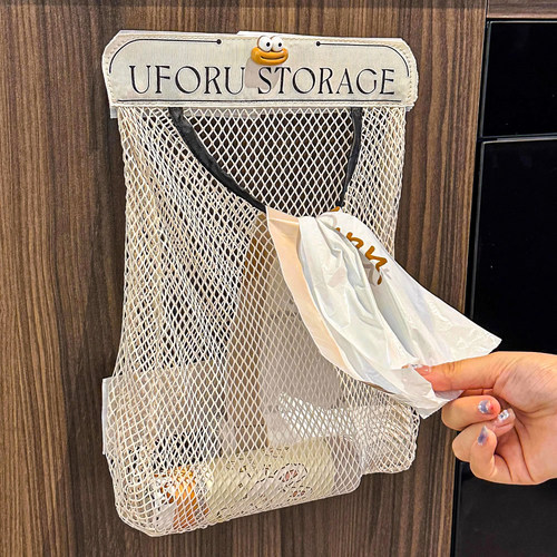 厨房垃圾袋收纳神器壁挂式网兜