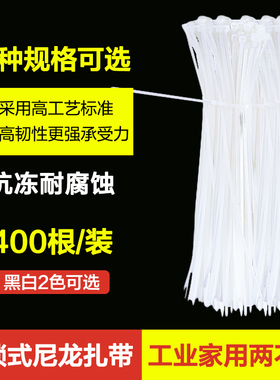 自锁式尼龙扎带强力固定塑料卡扣绑扎带扎线黑色勒死狗捆绑捆扎带