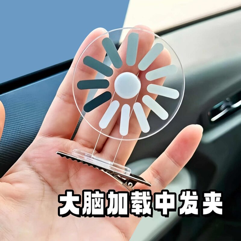 新款宕机发夹大脑加载中头饰发卡