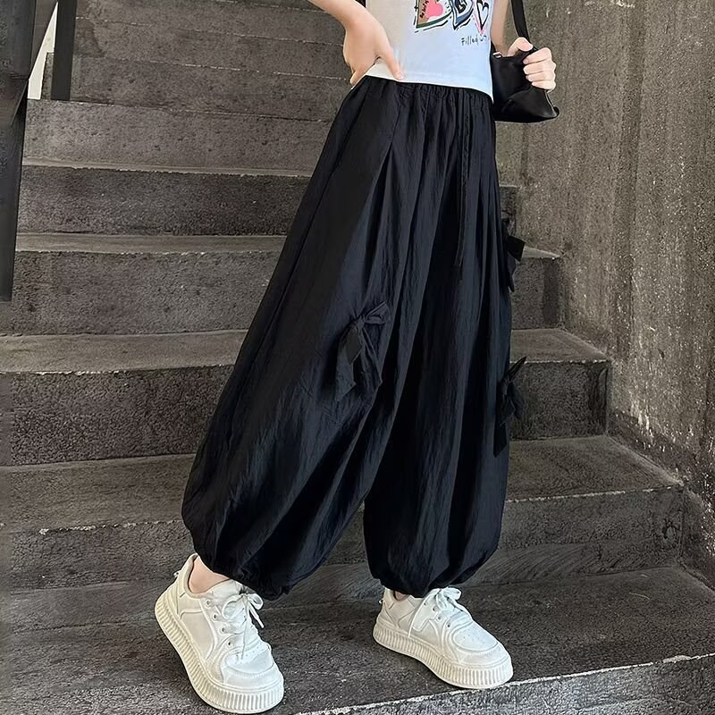 女童哈伦裤夏季薄款宽松洋气灯笼裤中大儿童休闲裤小女孩束脚裤子