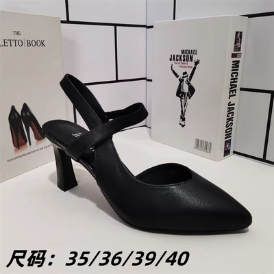 外贸真皮断码女鞋夏季高跟凉鞋