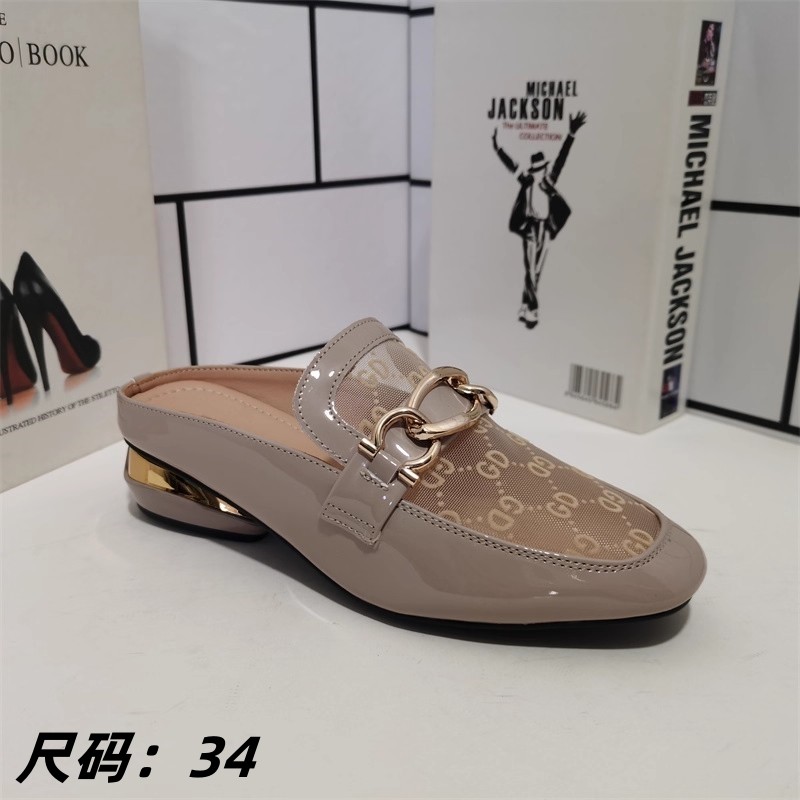 外贸断码女鞋夏季时尚百搭圆头低跟网面凉鞋包头拖鞋特价清仓处理,女鞋,包头拖,淘宝优惠券,粉丝福利购,淘宝优惠卷