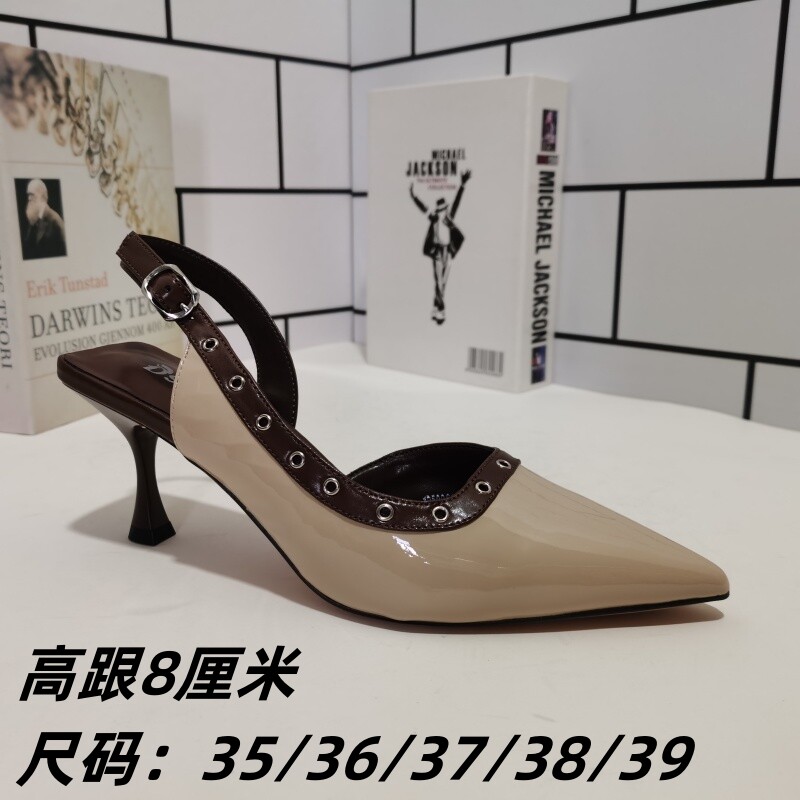 真皮断码女鞋夏季高跟鞋包头凉鞋