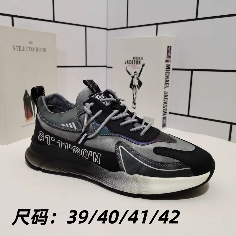 外贸真皮断码男鞋松紧带休闲鞋