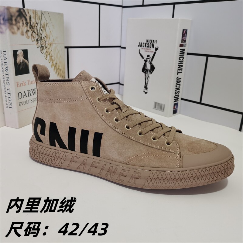 外贸真皮加绒高帮马丁靴断码清仓