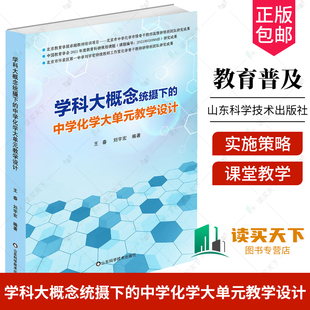 王春 刘宇宏 中学化学教学设计 24新书 化学单元 中学化学大单元 学科大概念统摄下 教学设计 整体教学设计实施策略 化学教师参考书