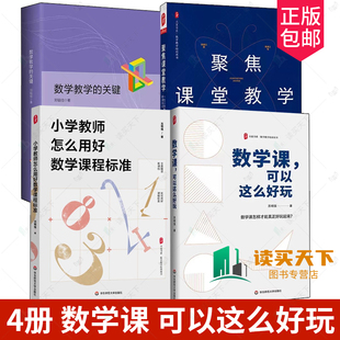 数学课 4册 数学教学培训书 小学教师怎么用好数学课程标准 数学教学 聚焦课堂教学 可以这么好玩 关键 教师教育类书籍