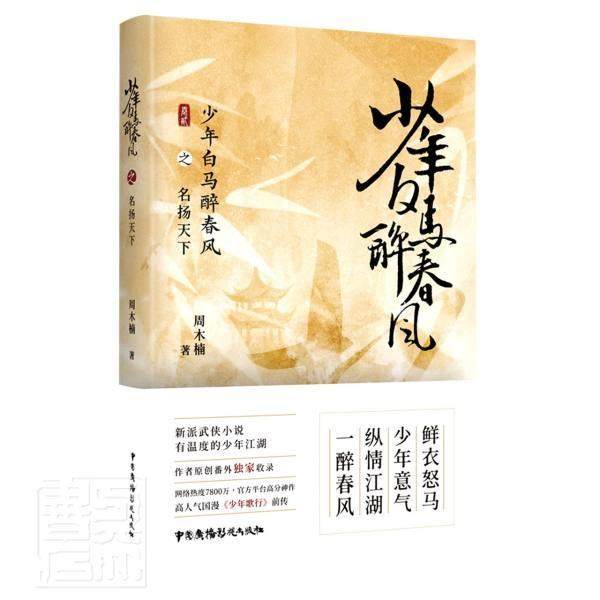 少年白马醉春风之名扬天下周木楠普通大众侠义小说中国当代小说书籍