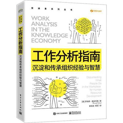 工作分析指南:沉淀和传承组织经验与智慧:documenting what people do in the workplace for human re罗纳德·雅各布斯  管理书籍