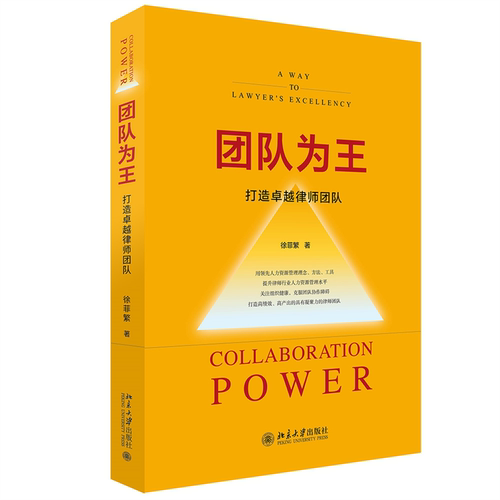 团队为王：打造律师团队：a way to lawyer's excellency徐菲繁  法律书籍