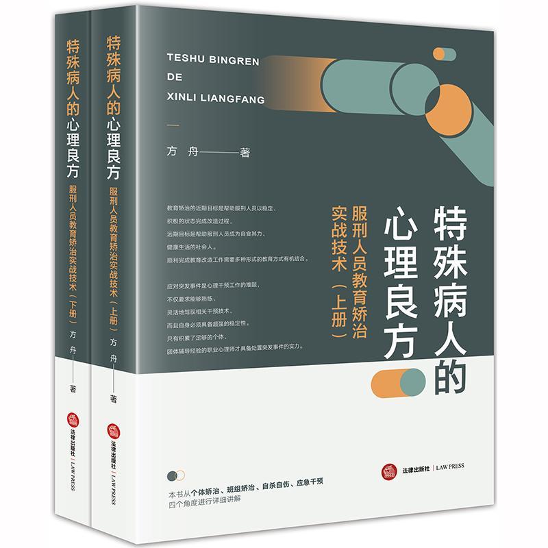 特殊病人的心理良方:服刑人员教育矫治实战技术(上下)方舟司法机关警察 法律书籍