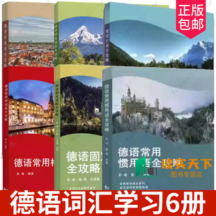 德语常用动词+德语形容词+德语固定词组+德语介词+德语常用惯用语+德语固定搭配全攻略彭彧薛琳 德语自学入门教材零基础学德语书籍