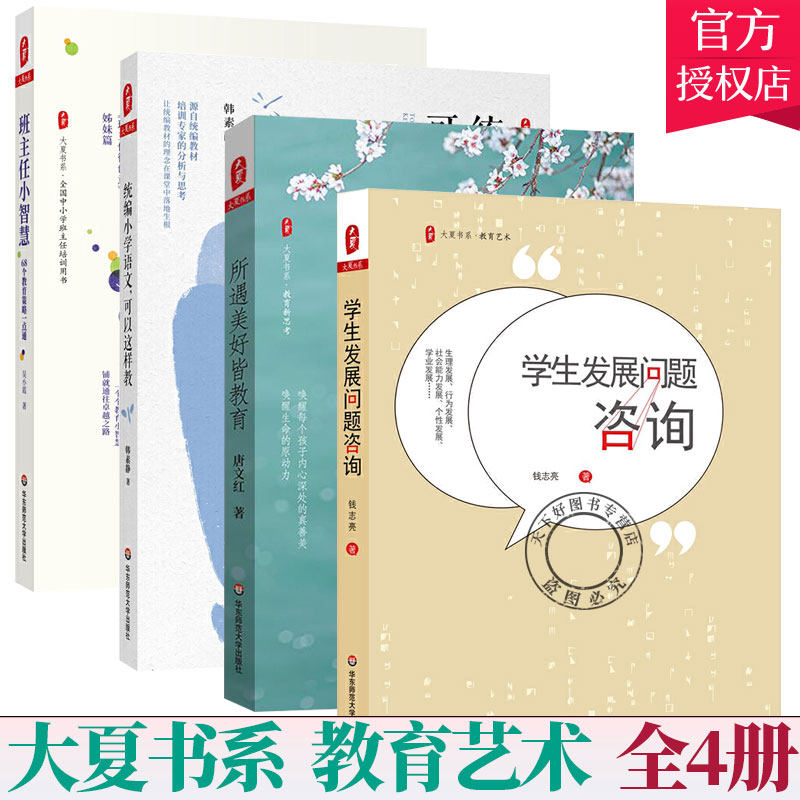 大夏书系 教育艺术 全4册 班主任小智慧 68个教育策略一点通+小学语文 可以这样教+所遇美好皆教育+学生发展问题咨询 教师用