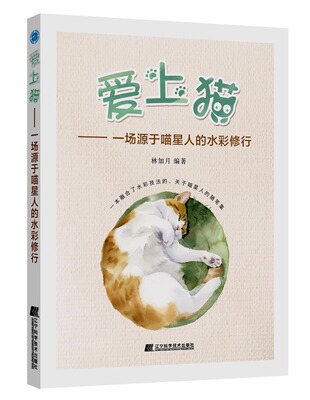 爱上猫 一场源于喵星人的水彩修行 林加月 零基础入门水彩绘画技巧大全 水彩猫咪临摹技法大全 色铅笔手绘手账插画工具书lmn