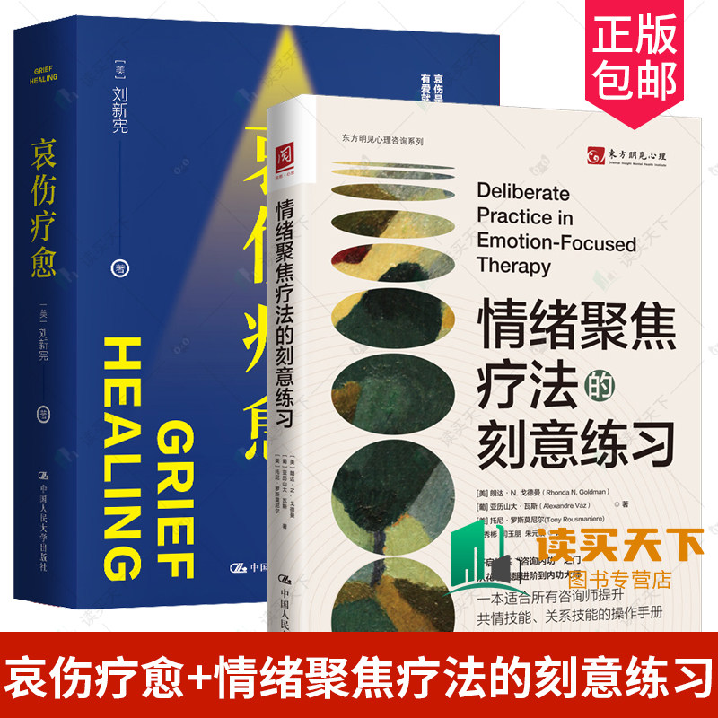 正版包邮 哀伤疗愈  刘新宪+情绪聚焦疗法的刻意练习 带你认识和理解哀伤这门人生课 情绪管理治愈临床心理疗法 人民大学 心理学