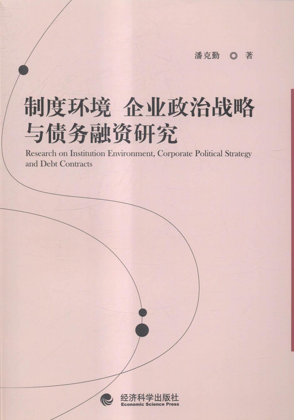 制度环境 企业政治战略与债务融资研究潘克勤 企业战略战略管理研究经济书籍
