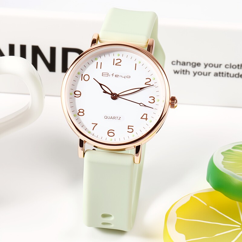 考试专用手表女学生初高中韩版小清新夜光防水高颜值糖果色果冻表