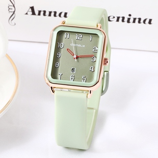 方形手表女款学生高颜值初中生高中生女士简约防水小清新女生显白