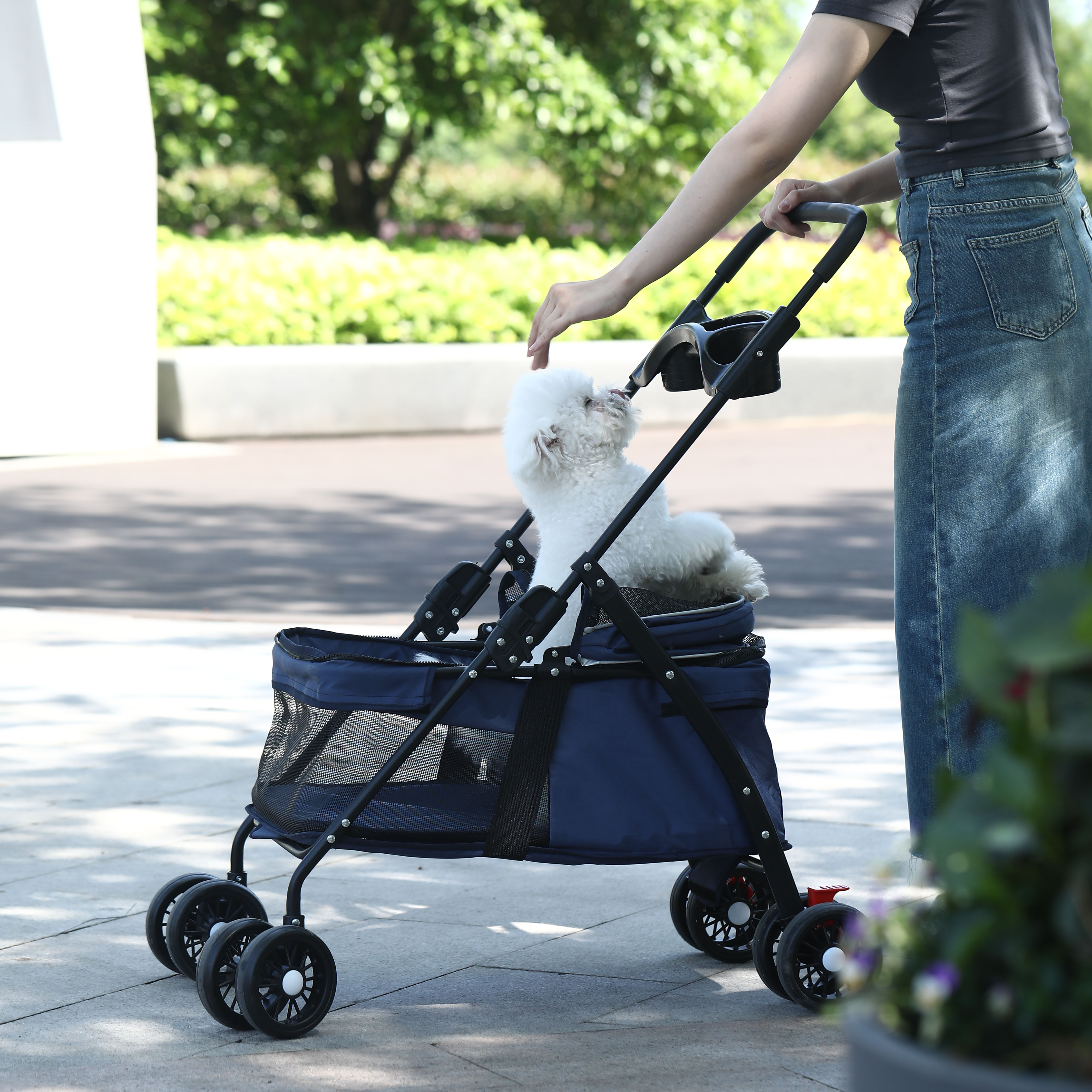 宠物推车外出小狗手推车遛狗车小型轻便可折叠猫咪狗狗专用小拉车 宠物/宠物食品及用品 宠物推车 原图主图