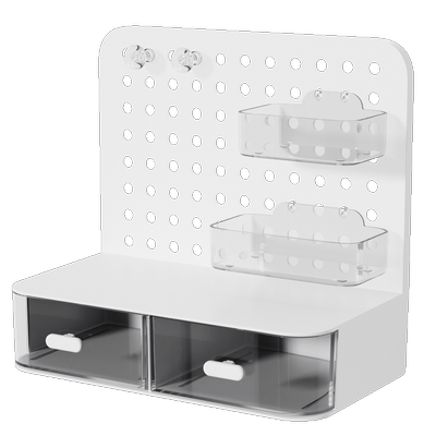 小卡谷子抽屉式洞洞板桌面收纳