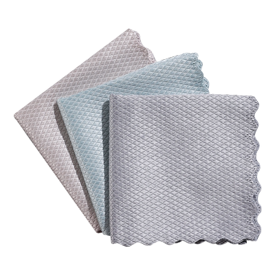 鱼鳞抹布擦玻璃无痕刷碗毛巾