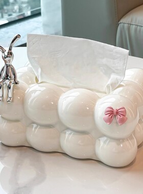 纸巾盒客厅高档轻奢抽纸盒卫生间高级感家用创意摆件桌面餐巾纸盒