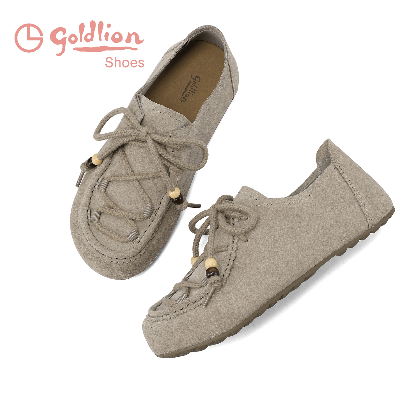 金利来2025秋季复古女士勃肯鞋