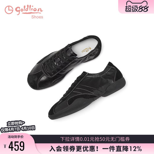 金利来高级黑色芭蕾德训鞋女