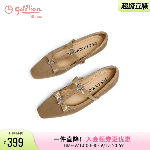 金利来法式小香风玛丽珍鞋女