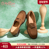 女春季 新款 高智感真皮女鞋 金利来英伦风小皮鞋 舒适通勤复古乐福鞋