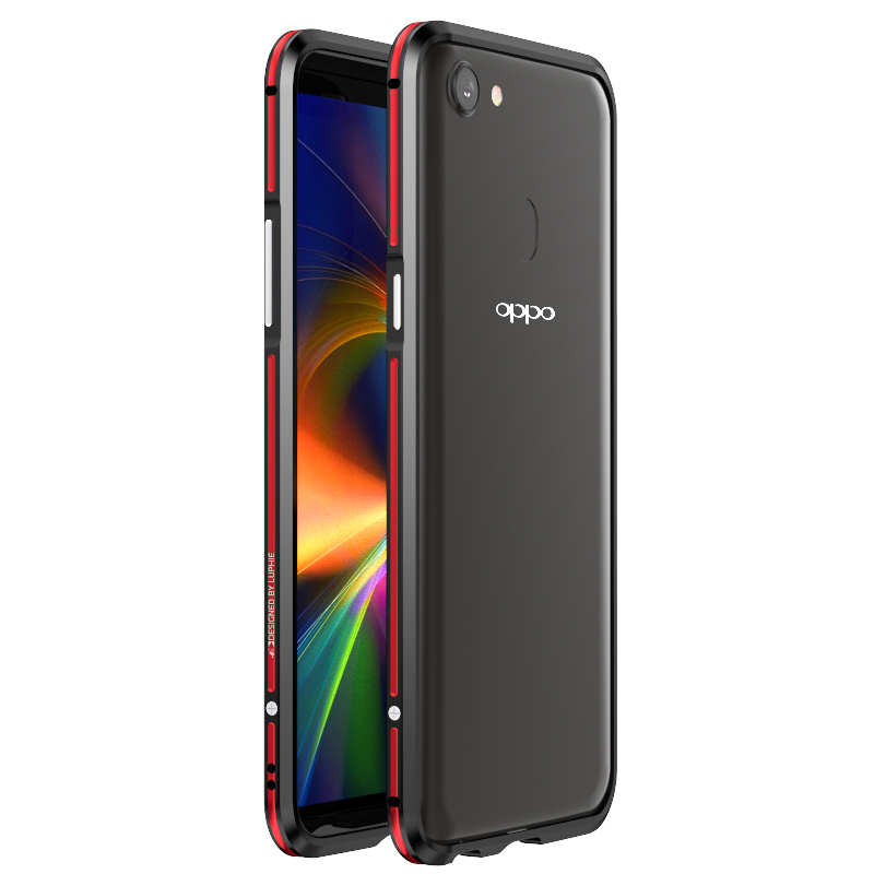 Luphie Bicolor Blade Sword Slim Light Aluminum Bumper Metal Shell Case for OPPO F5